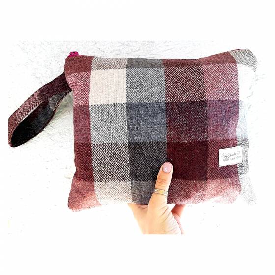 AUTUMN COLOURS |WOOL PLAID POCHETTE